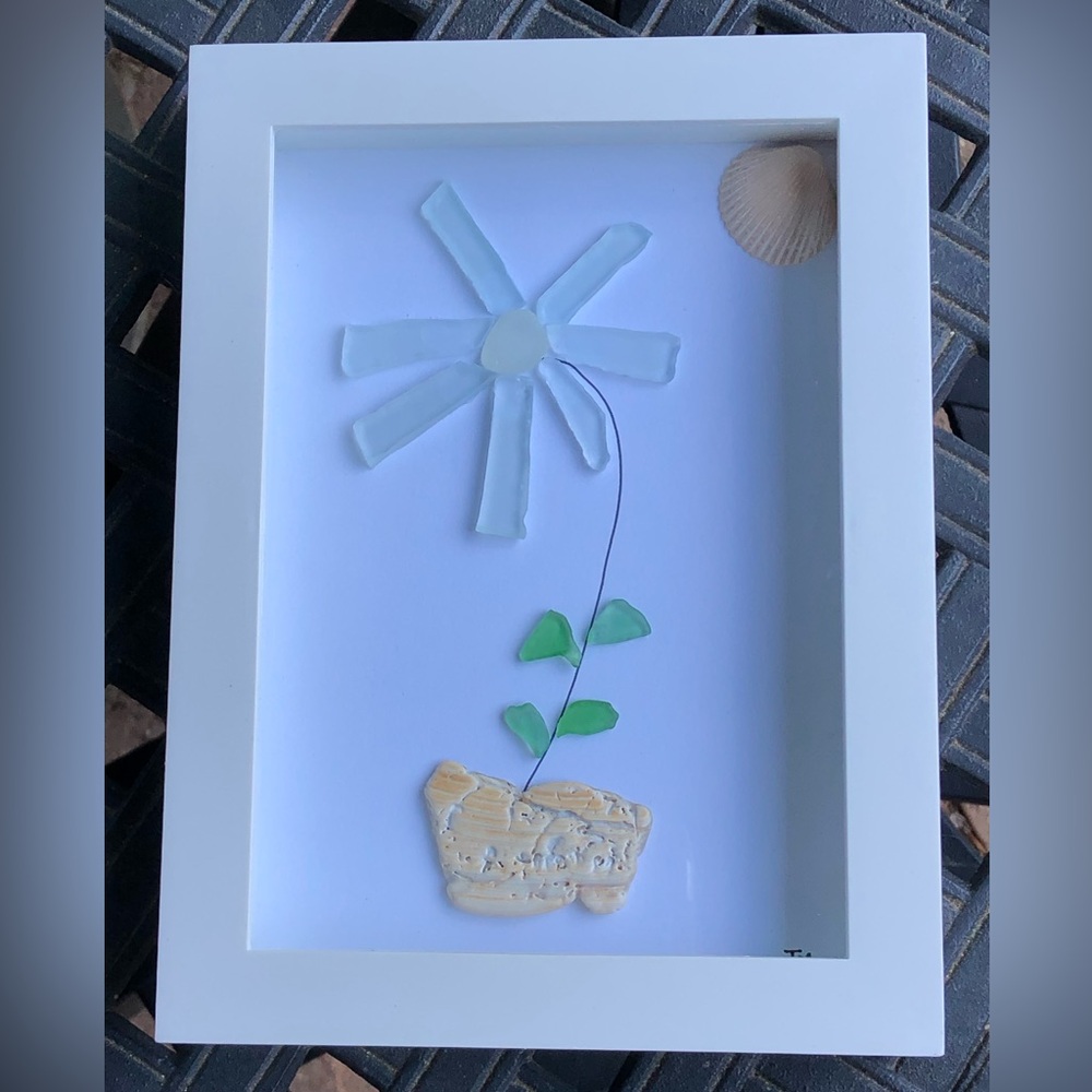 Flower Power! Handmade Sea Glass Art